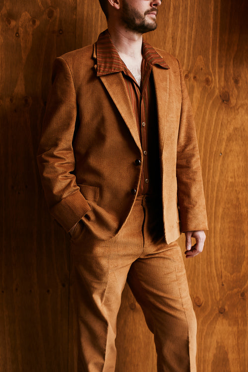 The Jude suit in camel cord