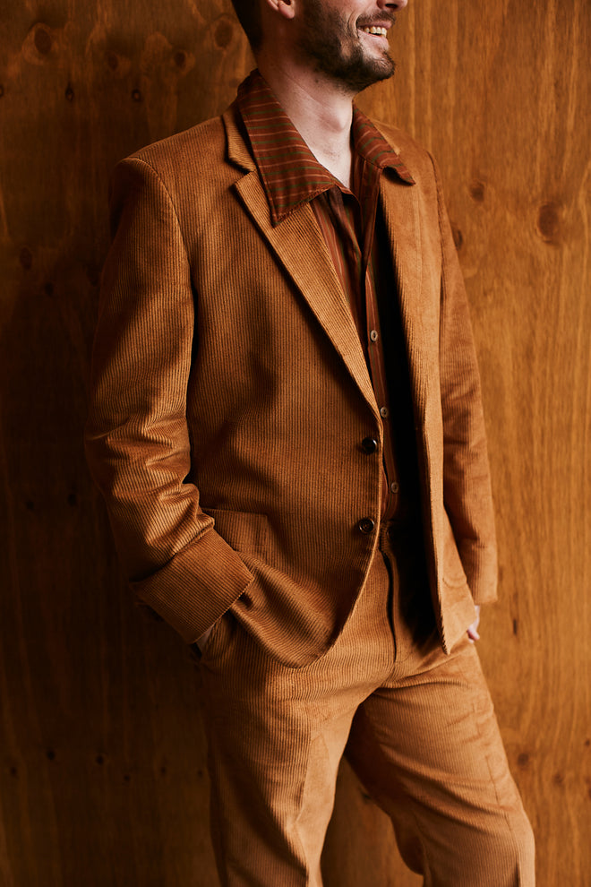 The Jude suit in camel cord